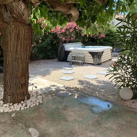 Apartment Les Dahlias 4 Personnes Jacuzzi Barbecue Jardin Arbore Climatise