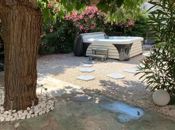 Apartamento Les Dahlias 4 Personnes Jacuzzi Barbecue Jardin Arbore Climatise